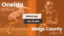 Matchup: Oneida vs. Meigs County  2019