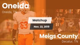 Matchup: Oneida vs. Meigs County  2019