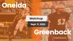 Matchup: Oneida vs. Greenback  2020