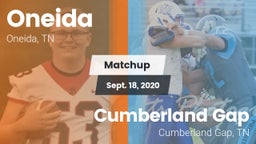 Matchup: Oneida vs. Cumberland Gap  2020