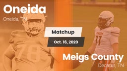 Matchup: Oneida vs. Meigs County  2020