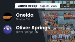 Recap: Oneida  vs. Oliver Springs  2020