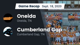 Recap: Oneida  vs. Cumberland Gap  2020