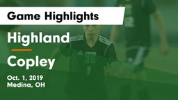 Highland  vs Copley  Game Highlights - Oct. 1, 2019