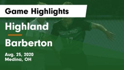 Highland  vs Barberton  Game Highlights - Aug. 25, 2020