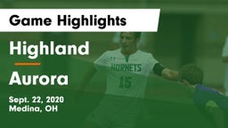Highland  vs Aurora  Game Highlights - Sept. 22, 2020