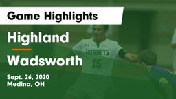 Highland  vs Wadsworth  Game Highlights - Sept. 26, 2020