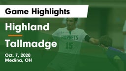 Highland  vs Tallmadge  Game Highlights - Oct. 7, 2020