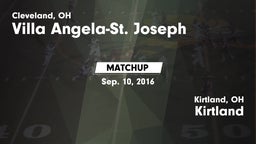 Matchup: Villa Angela-St. Jos vs. Kirtland  2016
