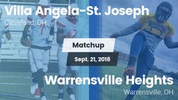 Matchup: Villa Angela-St. Jos vs. Warrensville Heights  2018