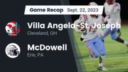 Recap: Villa Angela-St. Joseph  vs. McDowell  2023