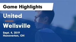 United  vs Wellsville Game Highlights - Sept. 4, 2019