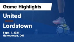 United  vs Lordstown  Game Highlights - Sept. 1, 2021