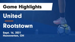 United  vs Rootstown Game Highlights - Sept. 16, 2021