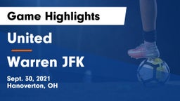 United  vs Warren JFK Game Highlights - Sept. 30, 2021