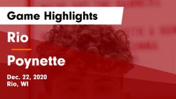 Rio  vs Poynette  Game Highlights - Dec. 22, 2020