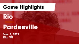 Rio  vs Pardeeville  Game Highlights - Jan. 7, 2021
