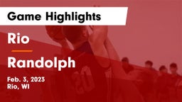 Rio  vs Randolph  Game Highlights - Feb. 3, 2023