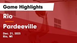 Rio  vs Pardeeville  Game Highlights - Dec. 21, 2023