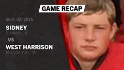 Recap: Sidney  vs. West Harrison  2016