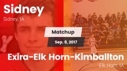 Matchup: Sidney vs. Exira-Elk Horn-Kimballton 2017