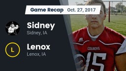 Recap: Sidney  vs. Lenox  2017