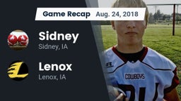 Recap: Sidney  vs. Lenox  2018