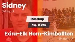 Matchup: Sidney vs. Exira-Elk Horn-Kimballton 2018