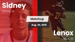 Matchup: Sidney vs. Lenox  2019