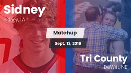Matchup: Sidney vs. Tri County  2019