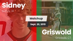Matchup: Sidney vs. Griswold  2019