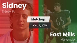 Matchup: Sidney vs. East Mills  2019