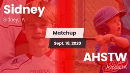 Matchup: Sidney vs. AHSTW  2020