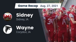 Recap: Sidney  vs. Wayne  2021