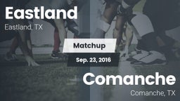 Matchup: Eastland vs. Comanche  2016
