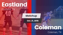 Matchup: Eastland vs. Coleman  2016