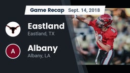 Recap: Eastland  vs. Albany  2018