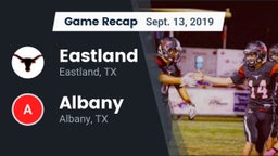 Recap: Eastland  vs. Albany  2019
