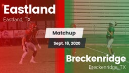 Matchup: Eastland vs. Breckenridge  2020
