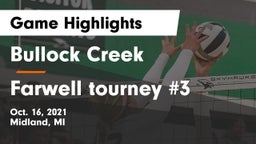 Bullock Creek  vs Farwell tourney #3 Game Highlights - Oct. 16, 2021