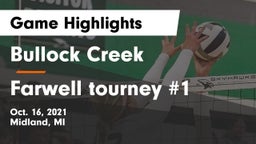 Bullock Creek  vs Farwell tourney #1 Game Highlights - Oct. 16, 2021