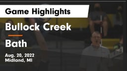 Bullock Creek  vs Bath  Game Highlights - Aug. 20, 2022