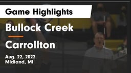 Bullock Creek  vs Carrollton  Game Highlights - Aug. 22, 2022