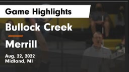 Bullock Creek  vs Merrill  Game Highlights - Aug. 22, 2022