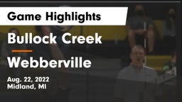 Bullock Creek  vs Webberville  Game Highlights - Aug. 22, 2022