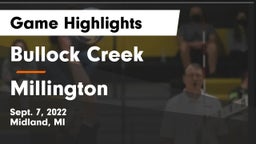 Bullock Creek  vs Millington  Game Highlights - Sept. 7, 2022