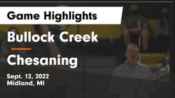 Bullock Creek  vs Chesaning  Game Highlights - Sept. 12, 2022