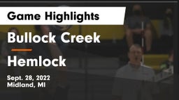 Bullock Creek  vs Hemlock  Game Highlights - Sept. 28, 2022