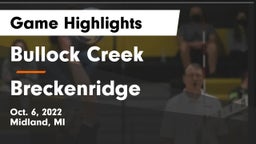 Bullock Creek  vs Breckenridge Game Highlights - Oct. 6, 2022