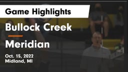 Bullock Creek  vs Meridian  Game Highlights - Oct. 15, 2022
